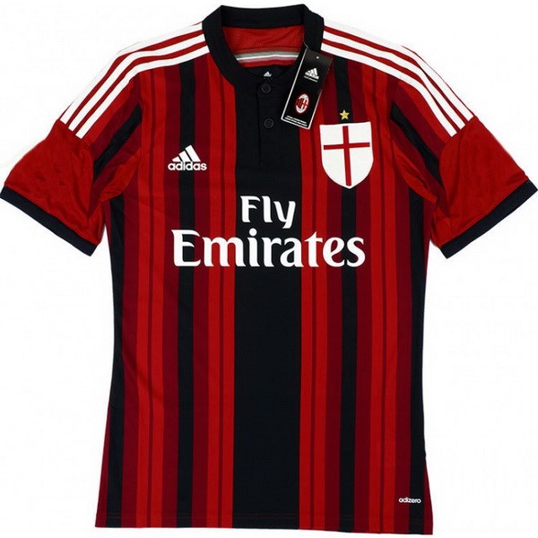 Maillot Football AC Milan Domicile Retro 2014 2015 Rouge